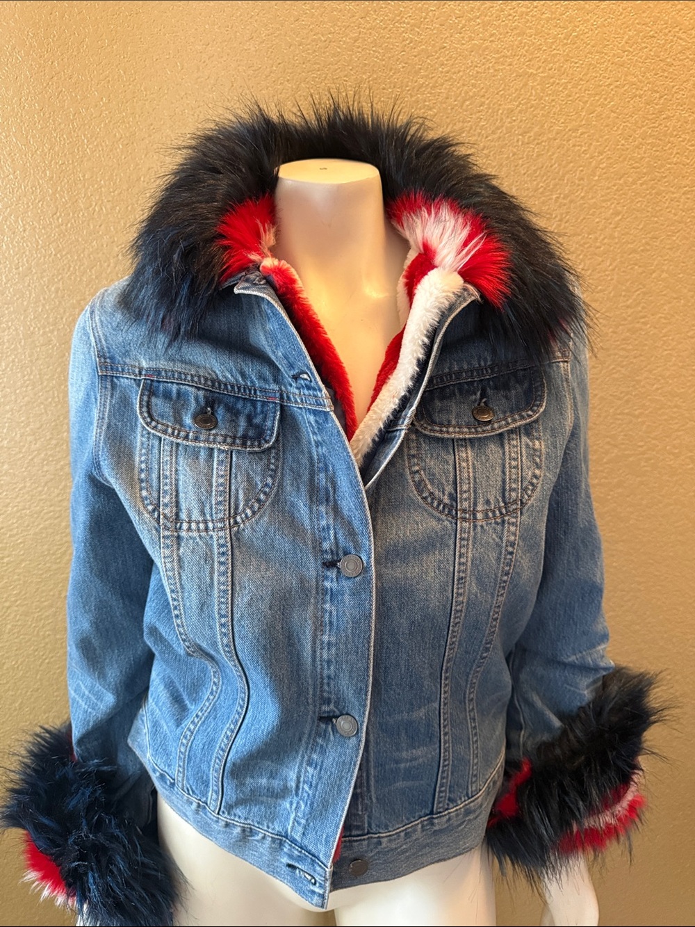 Y2K GuessXCamila Cabello Collab 2-in-1 Americana denim trucker jacket